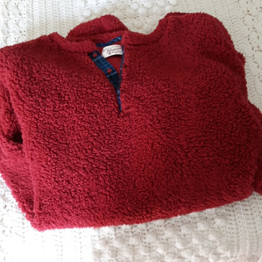 Sherpa long sleeve winter pajama top